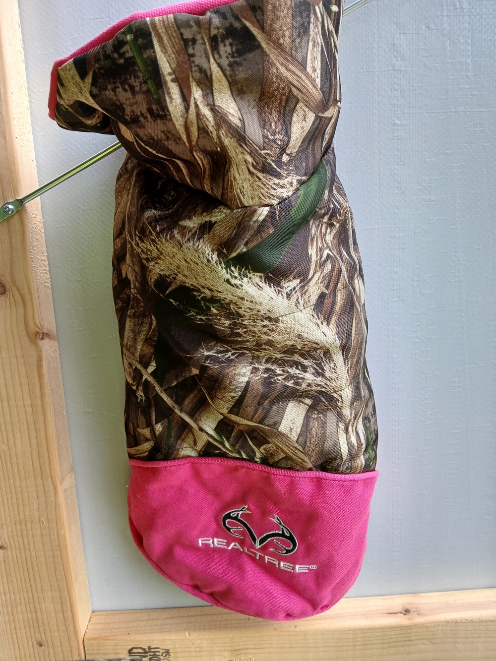 Realtree Pink & Camo Hooded Dog Puffer Jacket